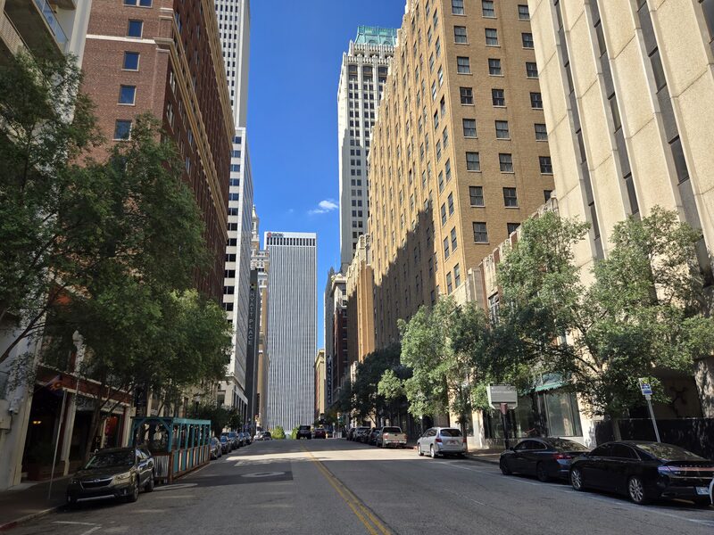 looking north on Boston
